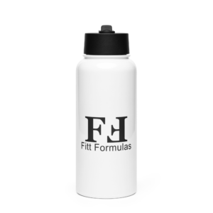 FF Stainless steel water bottle with a straw lid 32 oz